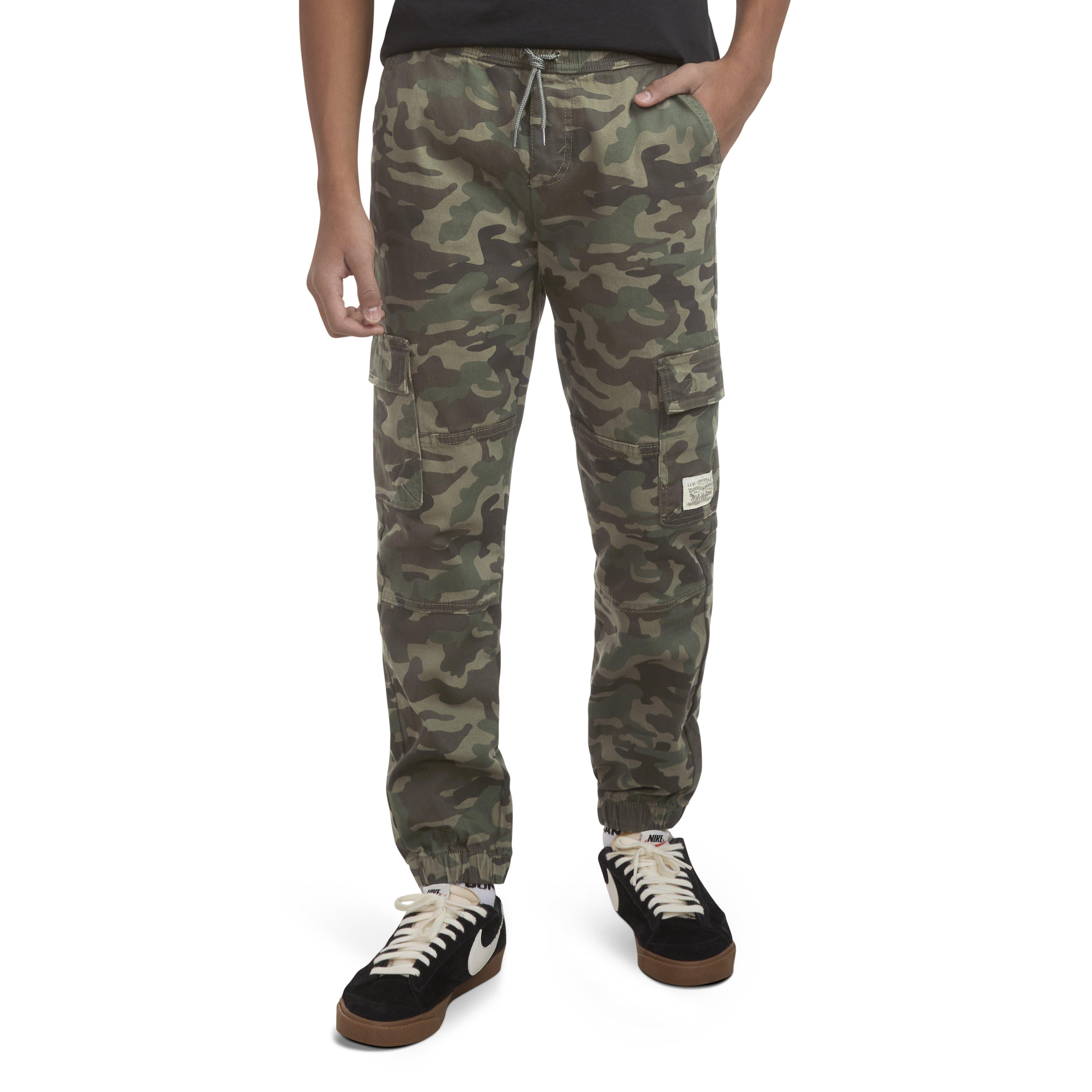 Levi's Relaxed Big Kids' Camouflage Cargo Joggers - CAMOUFLAGE